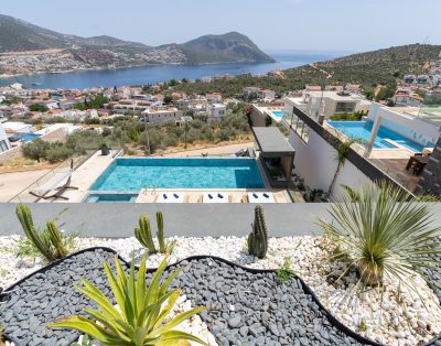 Villa Buse Duo – Kalkan Merkezde Muhteşem Deniz Manzaralı, Hamam ve Saunalı Ultra Lüks Villa